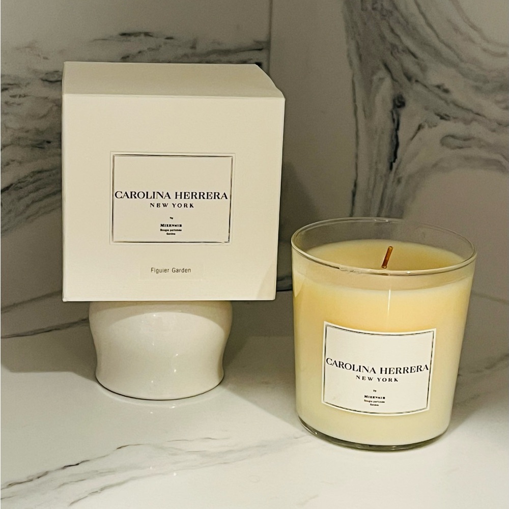 RARE Carolina Herrera Large Figueroa’s Garden 8 oz Luxurious Candle Rare candle